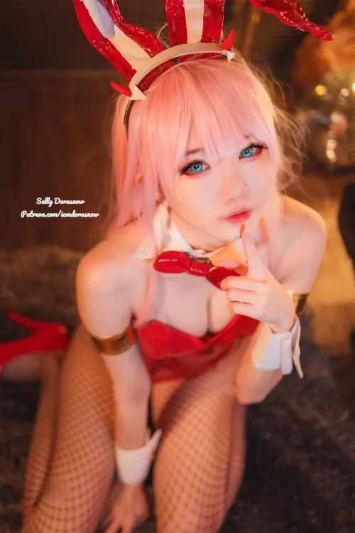 Zero Two (Bunny ver.) from Darling in the Franxx by Sally Dorasnow