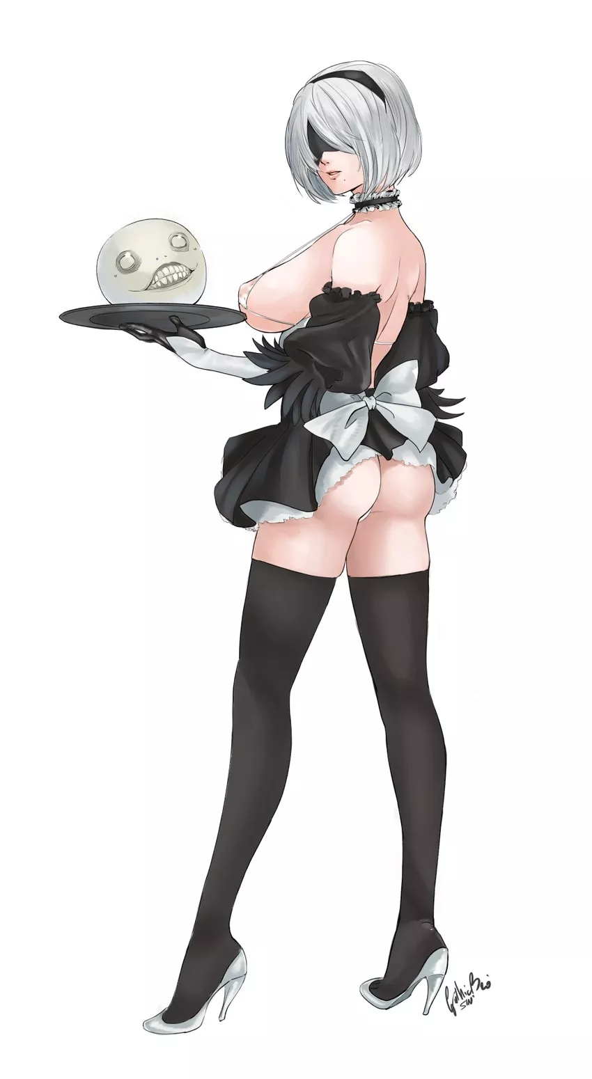 2B is an acceptable maid (sinccubi)