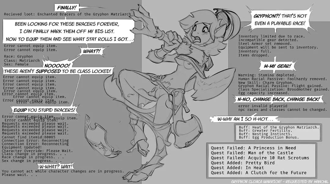 a lewd transformation based dnd game and art by watsup