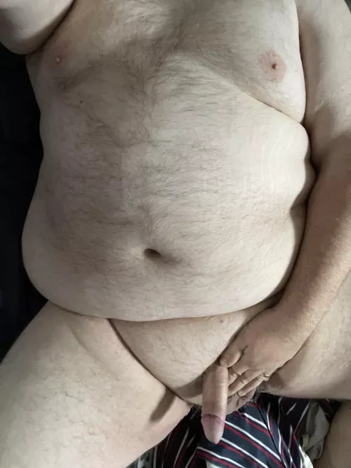 After a shower, hanging out naked