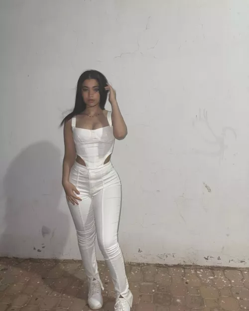All white