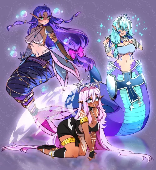 Angels, Lamia, and Mermaids oh yeah.