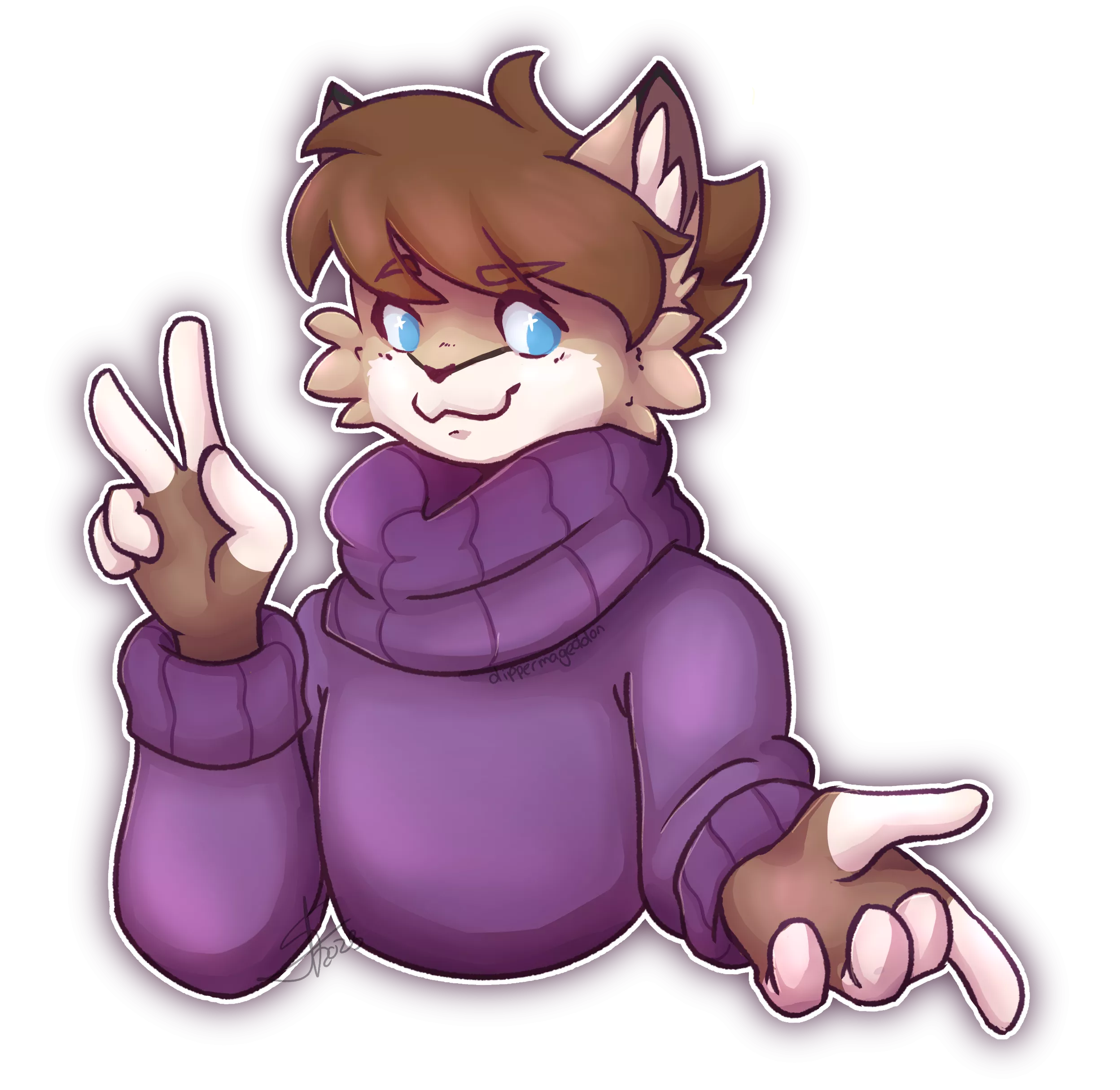 Friend Shaped Bloo (art by me!)