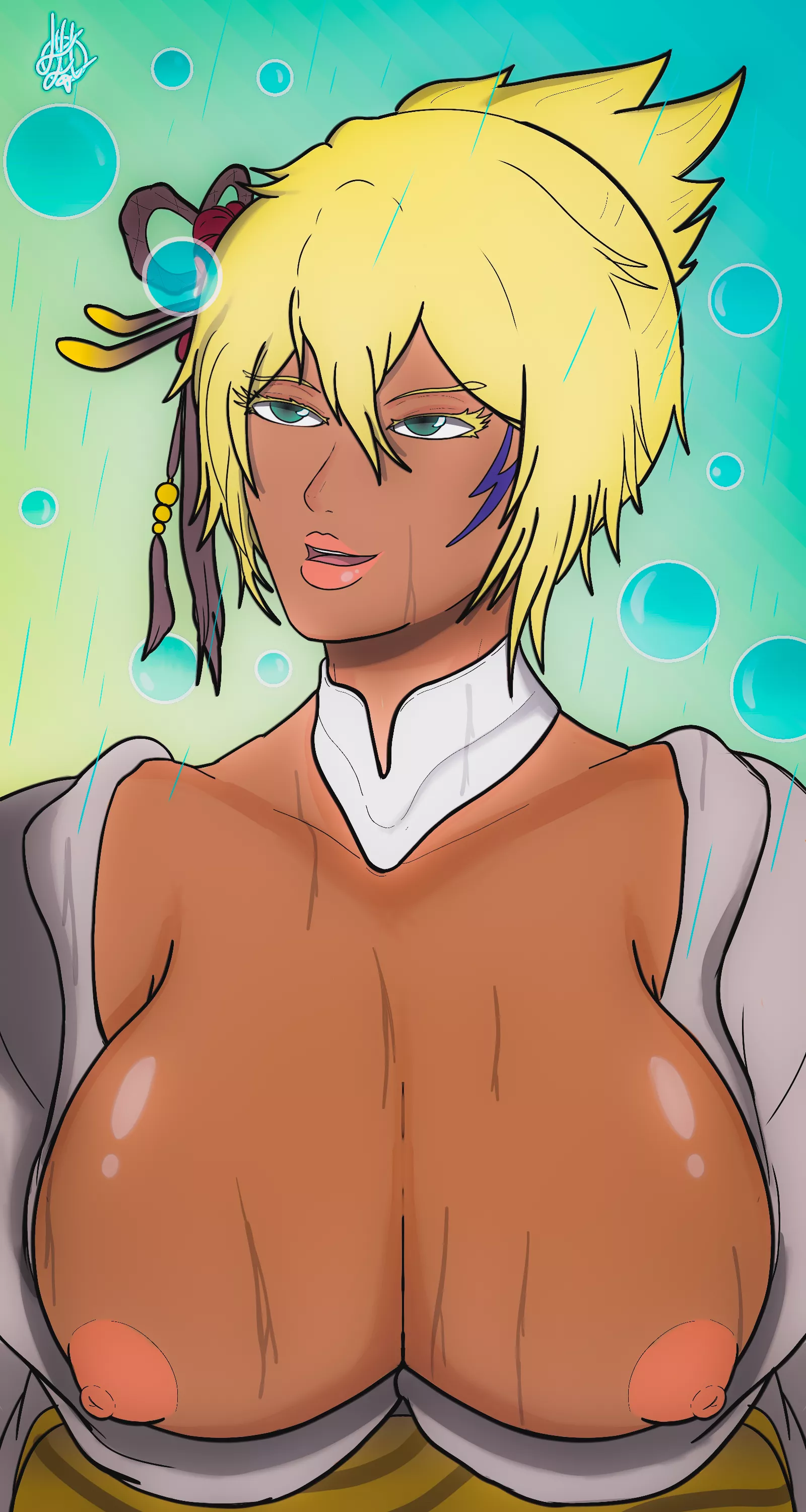 halibel in the rain by me Leelith