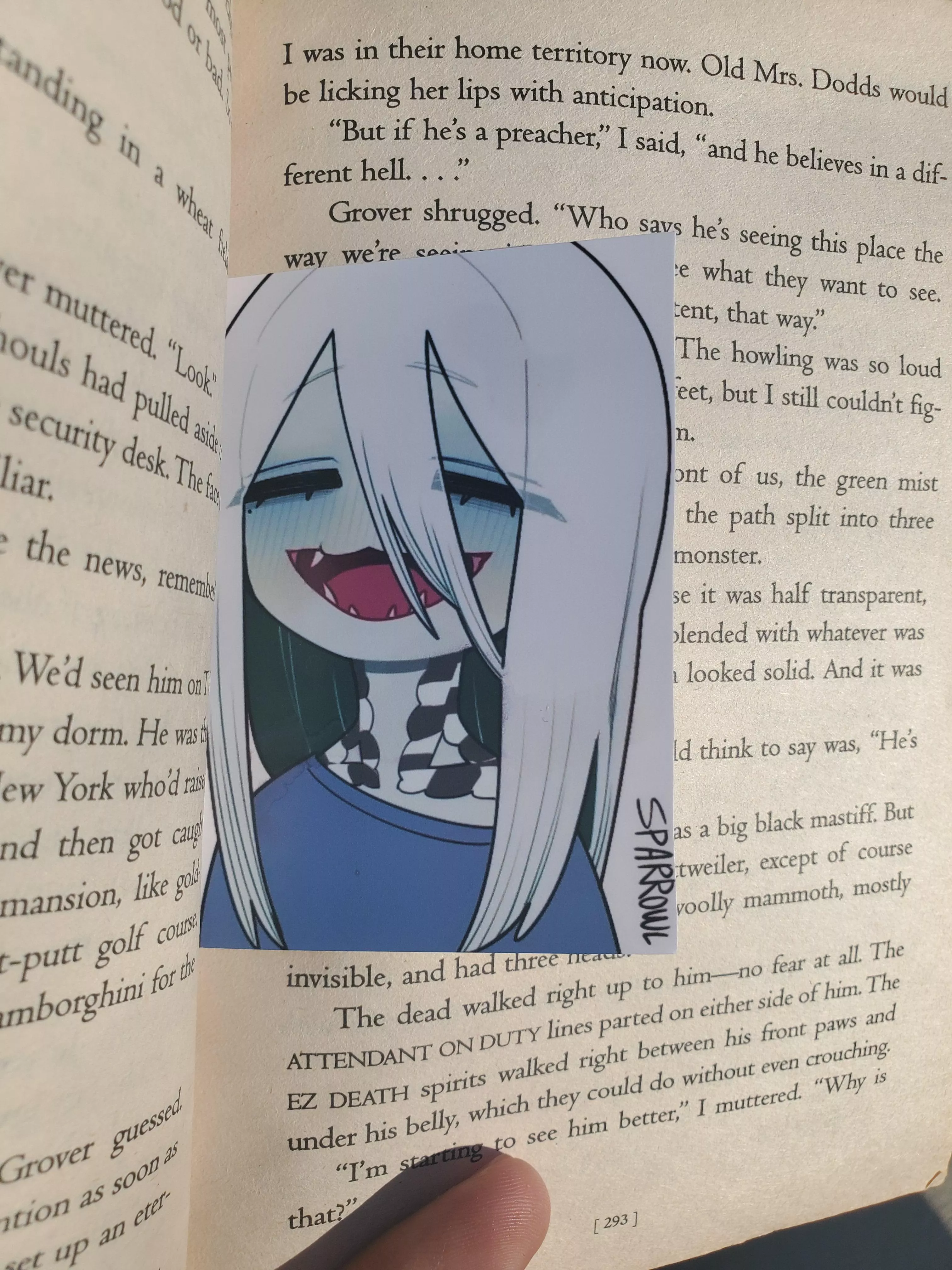 I got a new book mark.