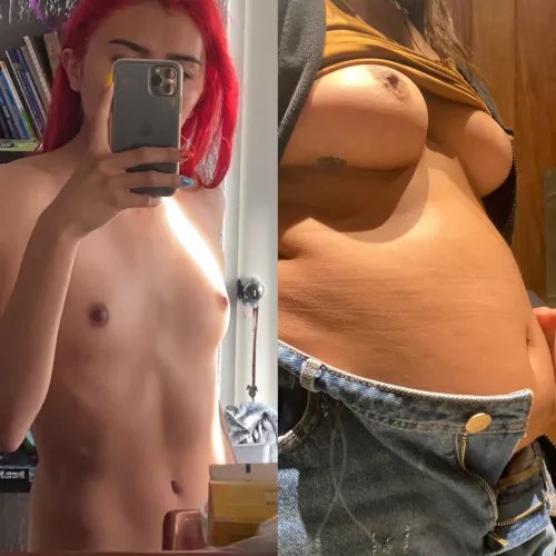 I used to wonder why I didn’t have boobs. Food just enhances everything😍