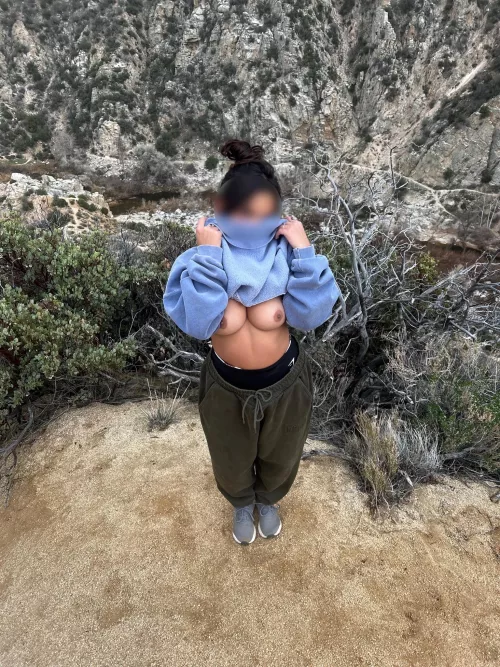 I went to some hot springs and was having so much fun on the hike! [IMG]