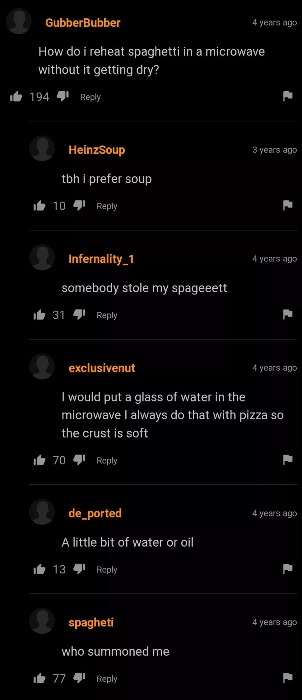 I'd rather get my spaghetti from Olive Garden.