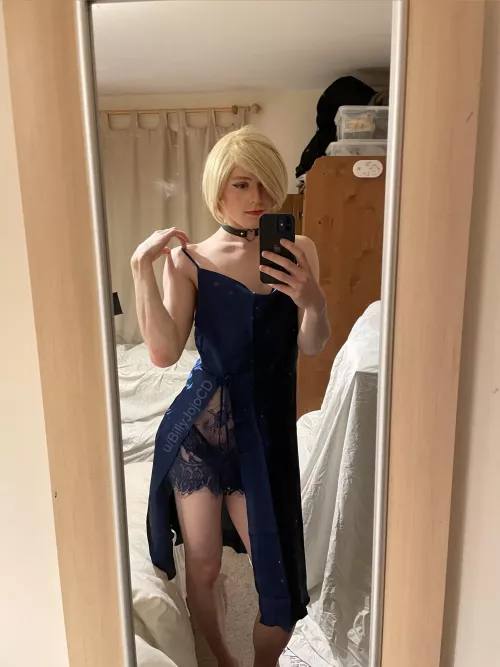 My cage is still too big, showing through my panties 🙈