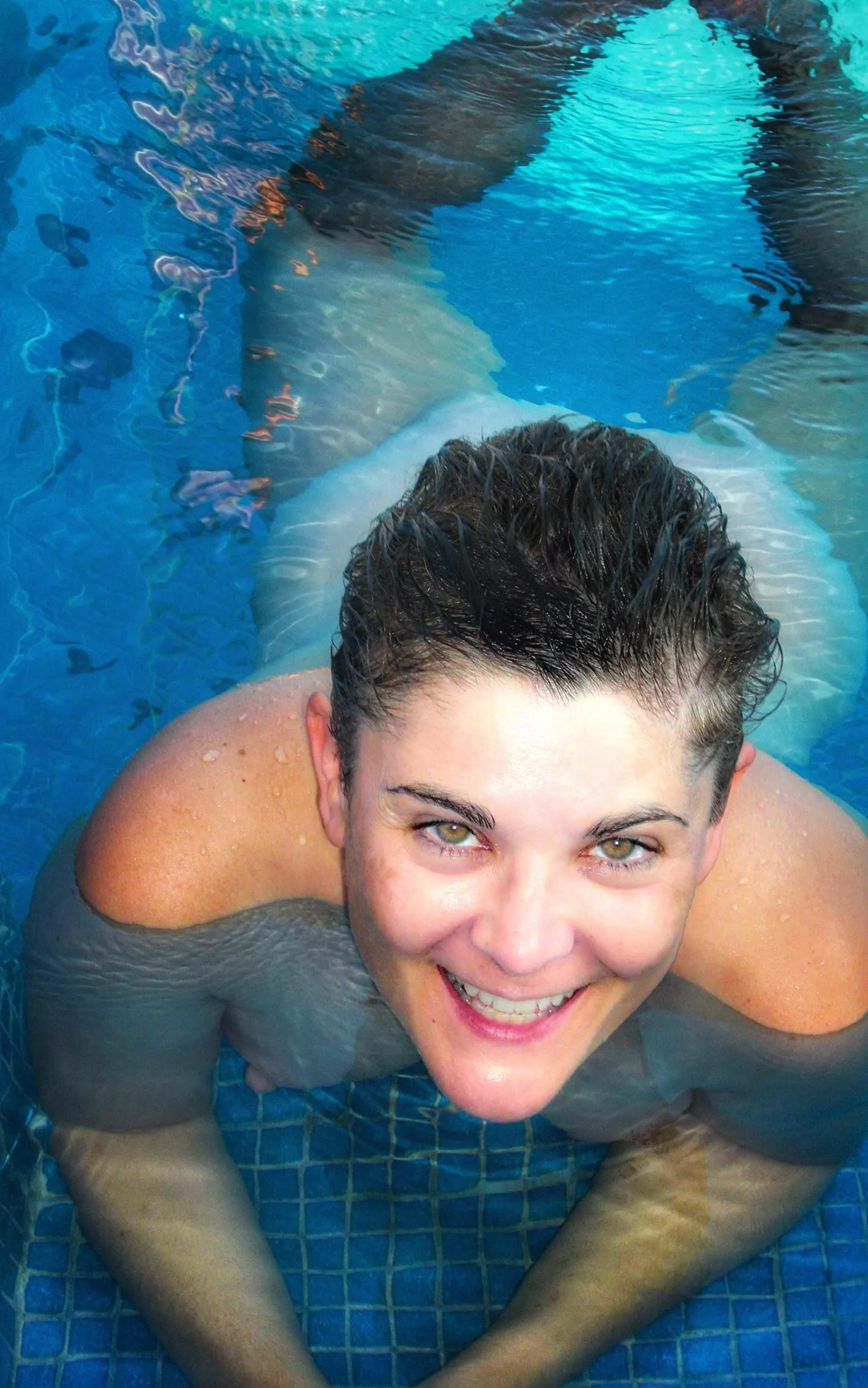 Naked is the best way to swim. Hidden Beach Mexico