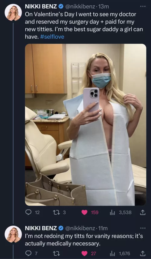 Nikki is getting new tits