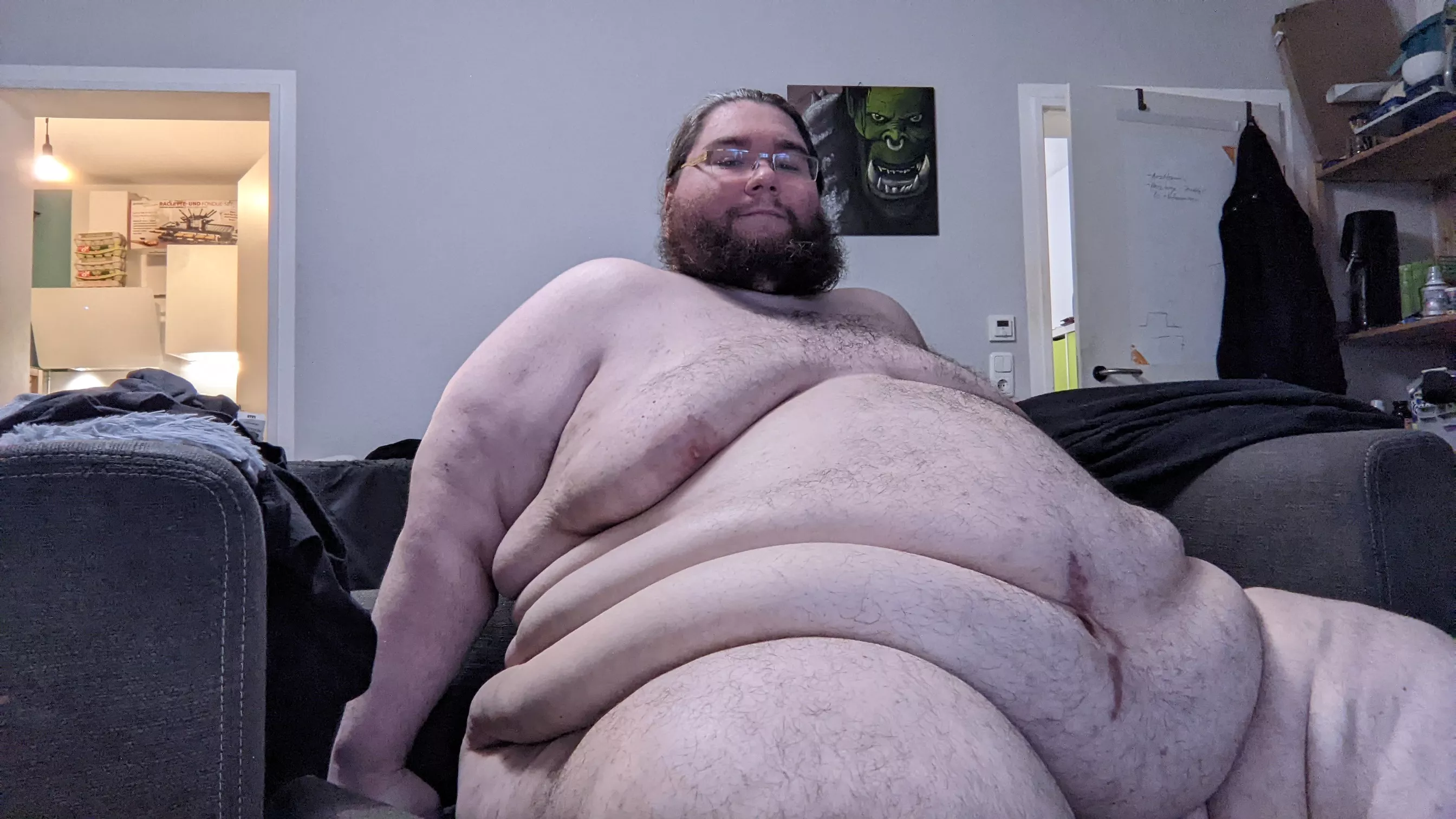 Some soft, fluffy fat rolls to cuddle with.