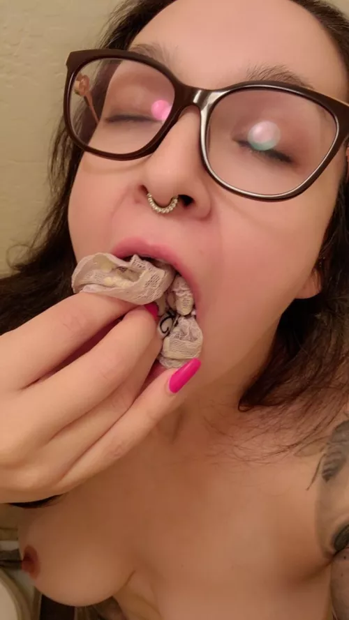 Stuffing Yellow V.S. panties