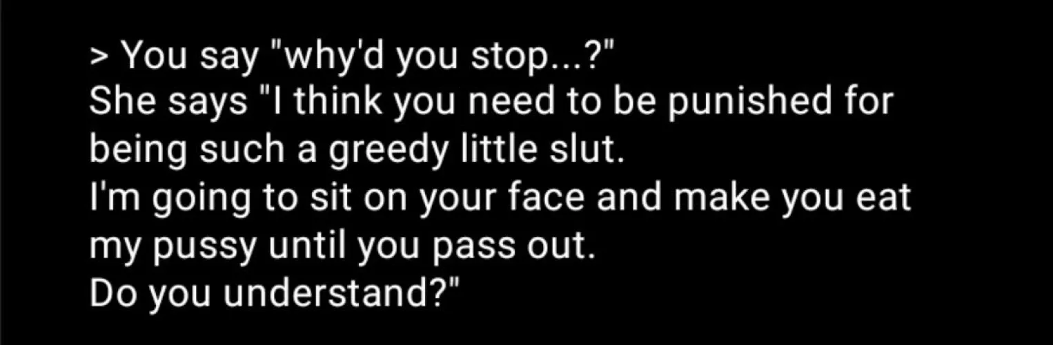 was just messing around with an AI, then this happened