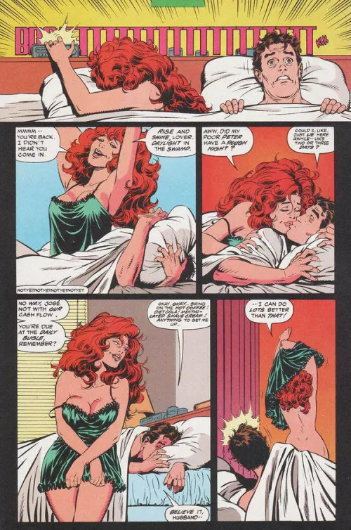 What is MJ’s hottest moment from the comics? This one is definitely up there for me. [Spider-Man, 1990, #33]