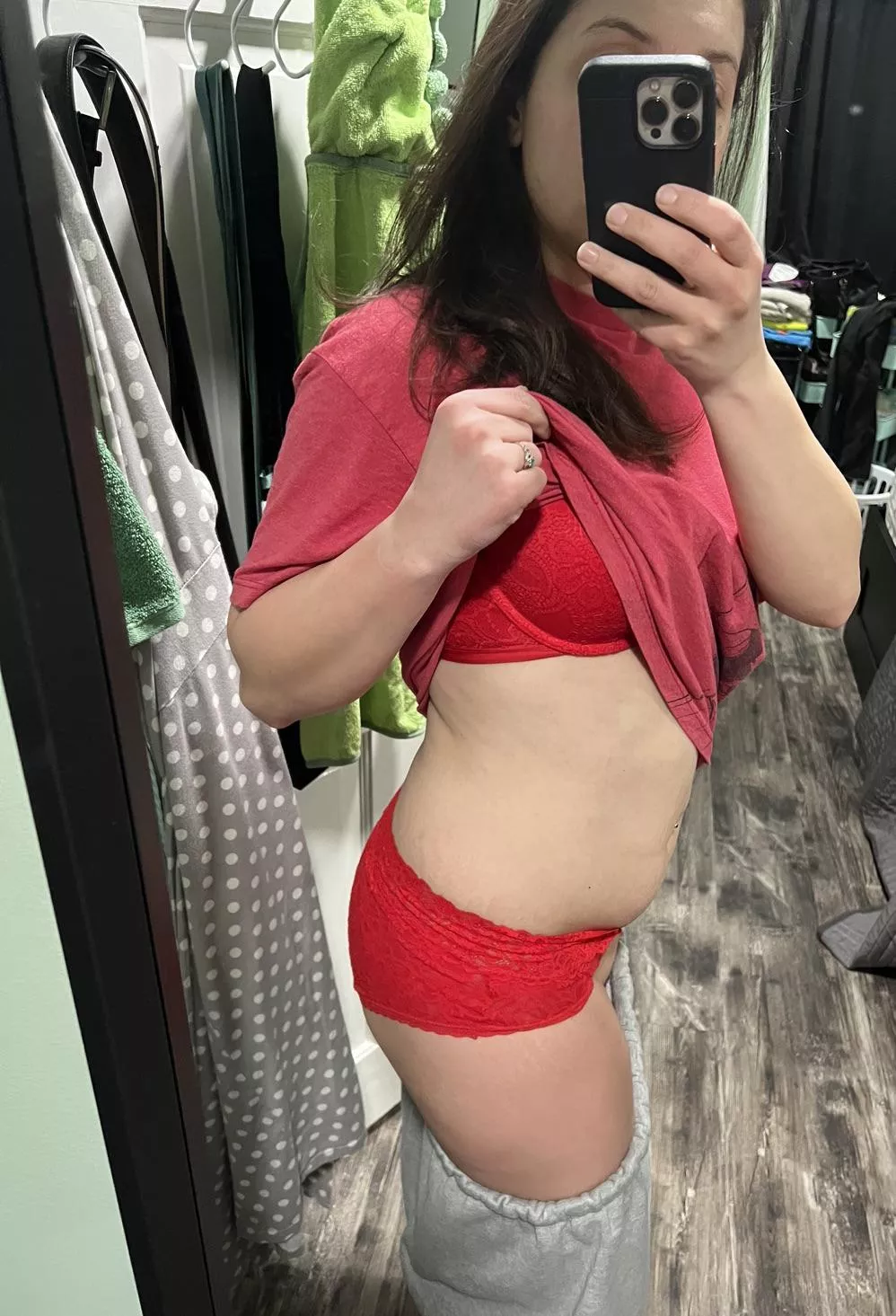 what’s mom wearing underneath those baggie sweats?