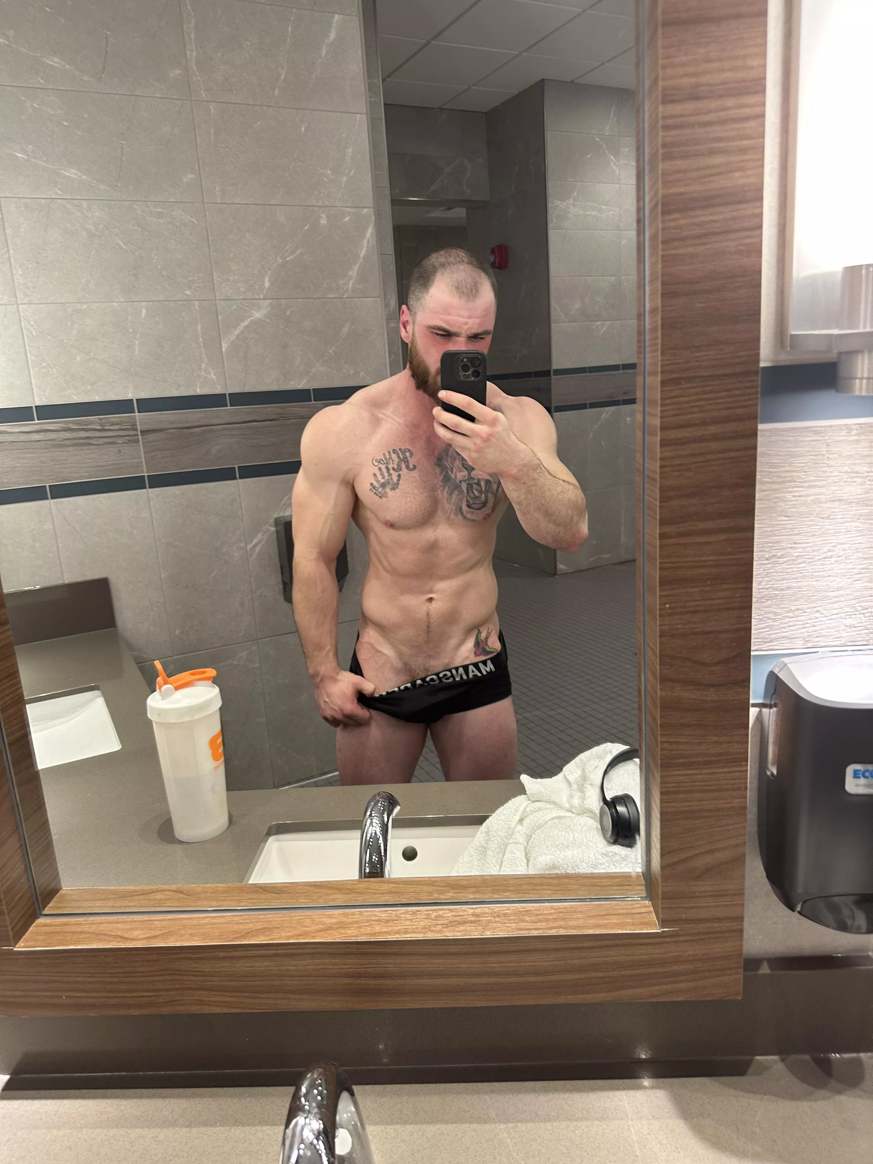 Who wants to help me change after this morning’s workout? Who wants to help me change after this morning’s workout?