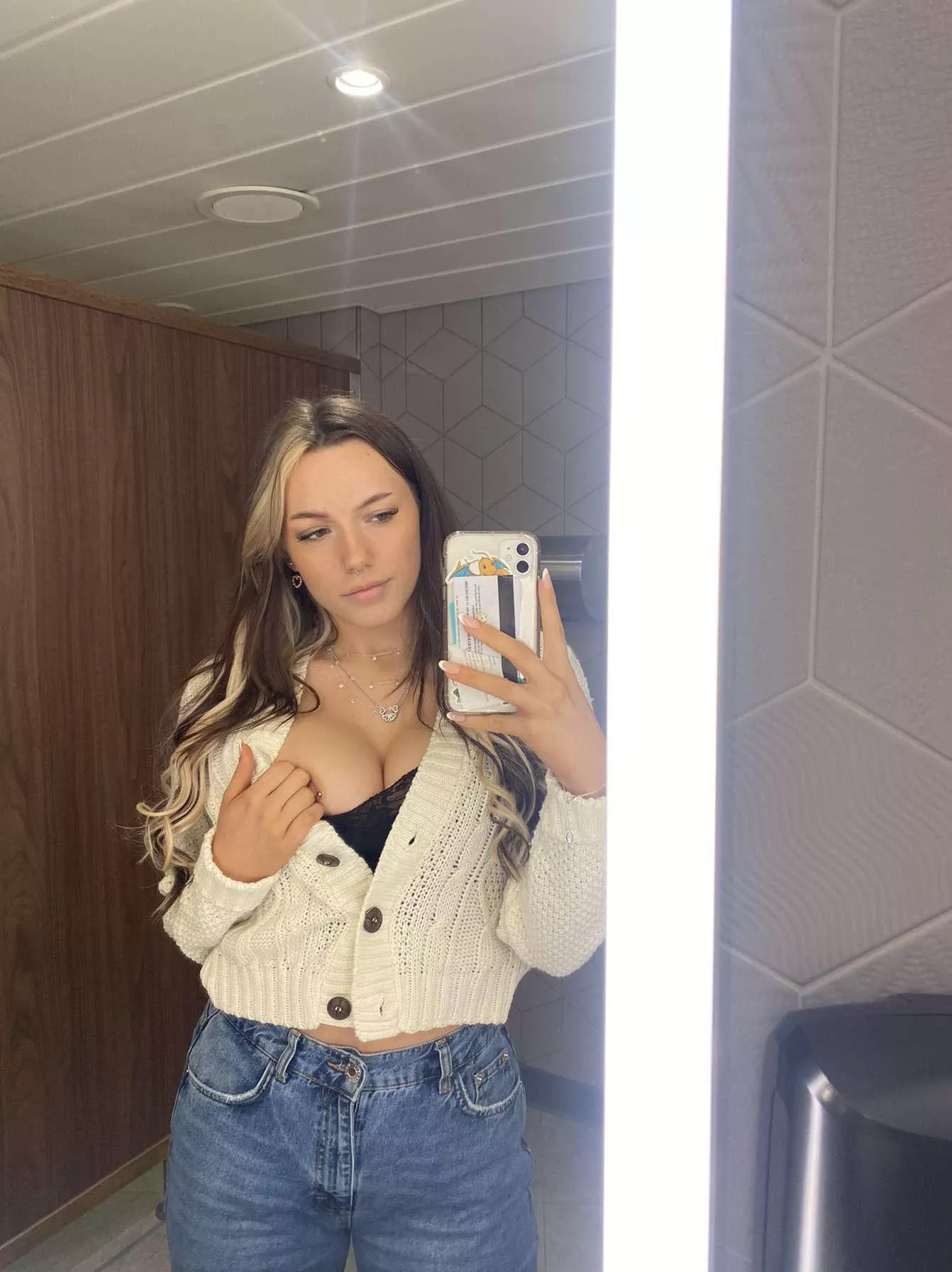 You can just about see one of my piercing poking out