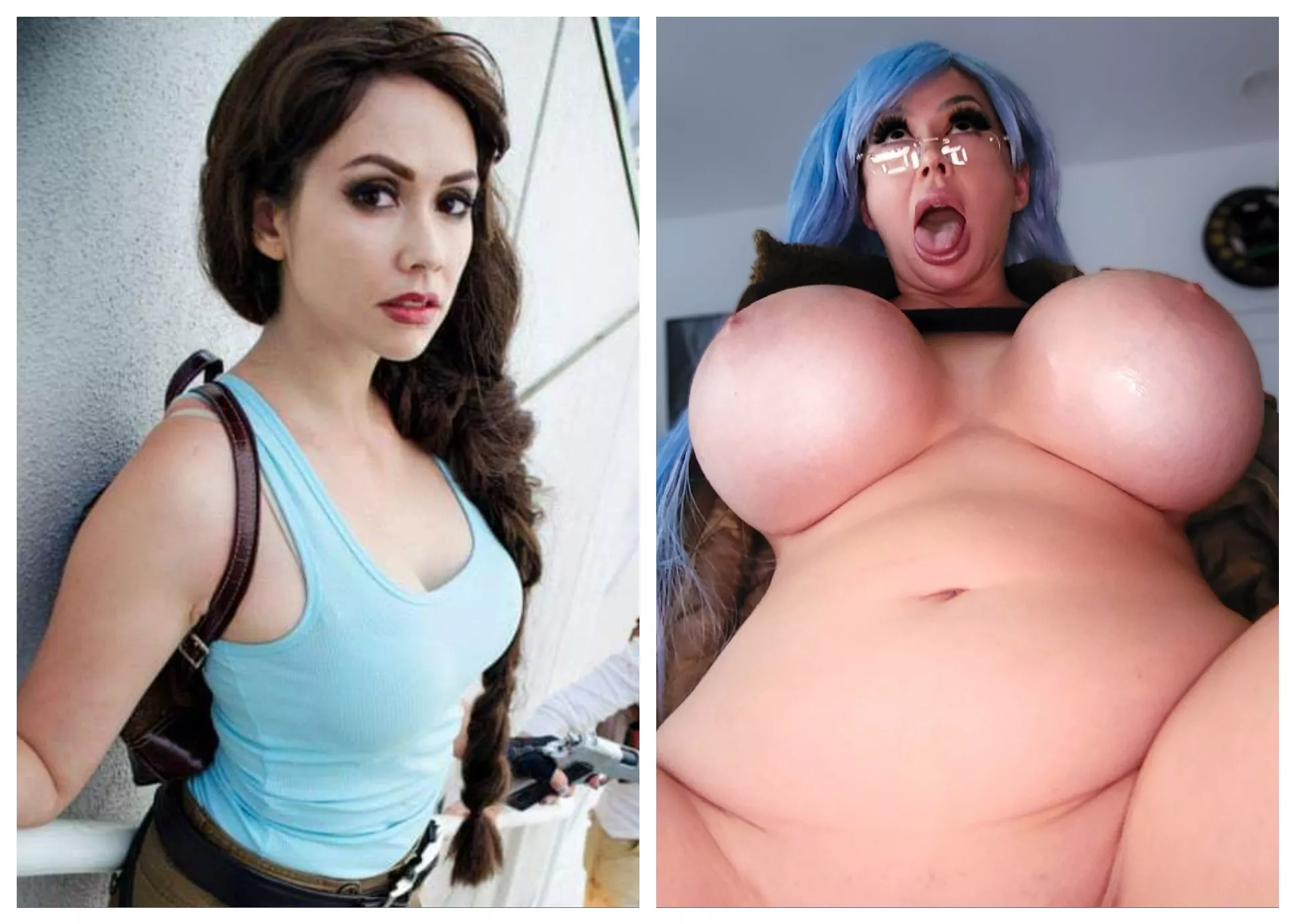 2016: I love cosplay! I get to dress up as tough, badass women! | 2023: I love cosplay! I get to show off my huge plastic tits for all the guys jerking off to me! 🥰