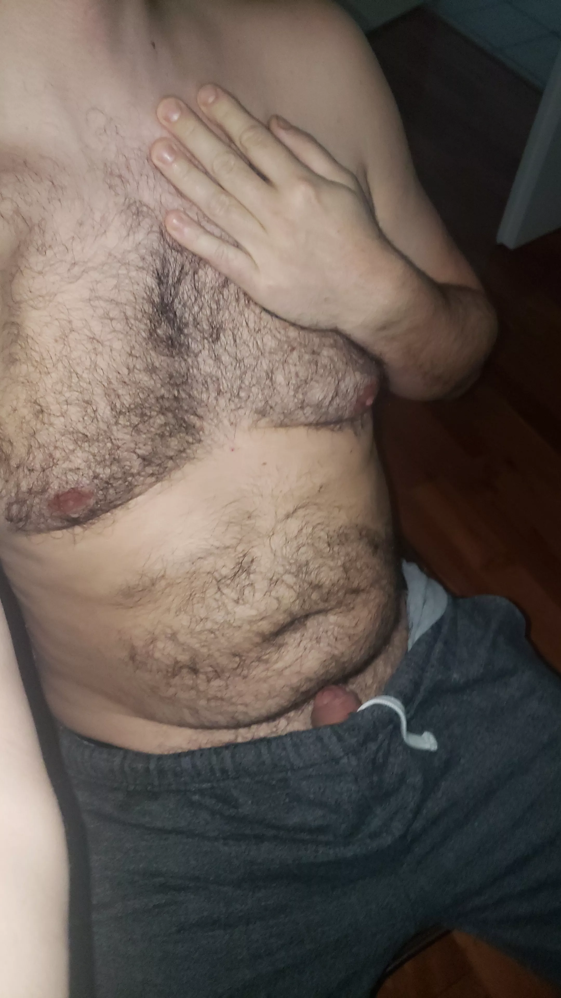 30 chubby hairy cub waiting for his bear of BC on this rainy day. im in such a recieving mood :)