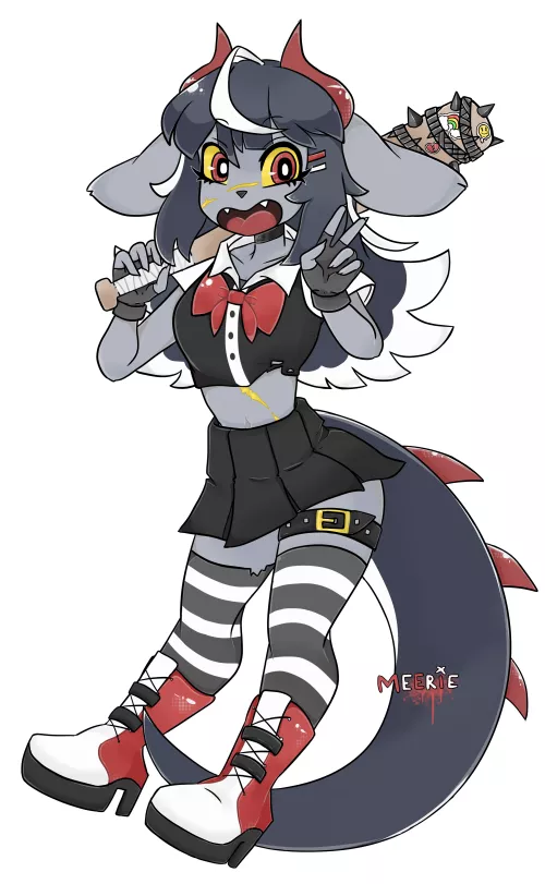 A wild dinobun appears! A newbie here ^^ have a simple artwork of my sona!