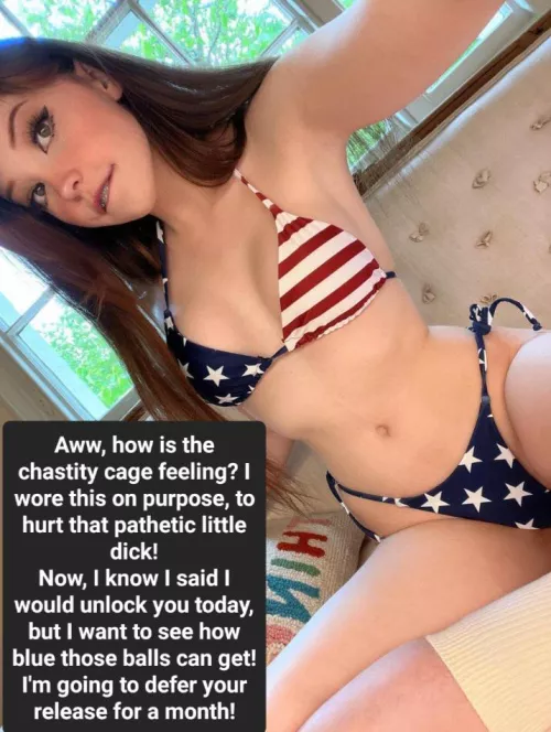 After licking you in chastity, Belle Delphine keeps your balls blue!