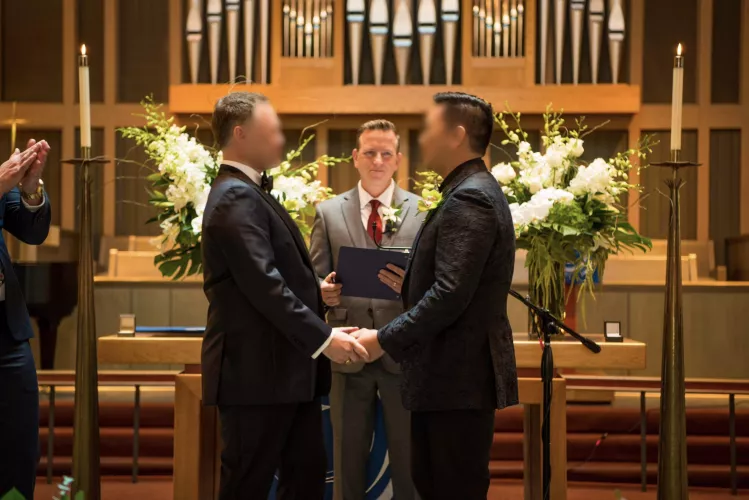 I got to officiate a gay wedding.