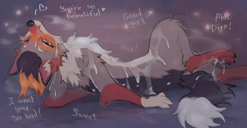 it's my dream to be covered in cum like this~ (f) (frayvuir)