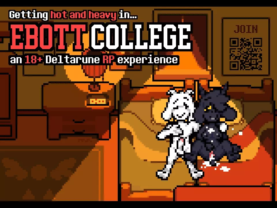 [M,F] [Asriel Deltarune] after a long night with his roommate [OC]: one of many college experiences YOU could have in the Ebott College RP!