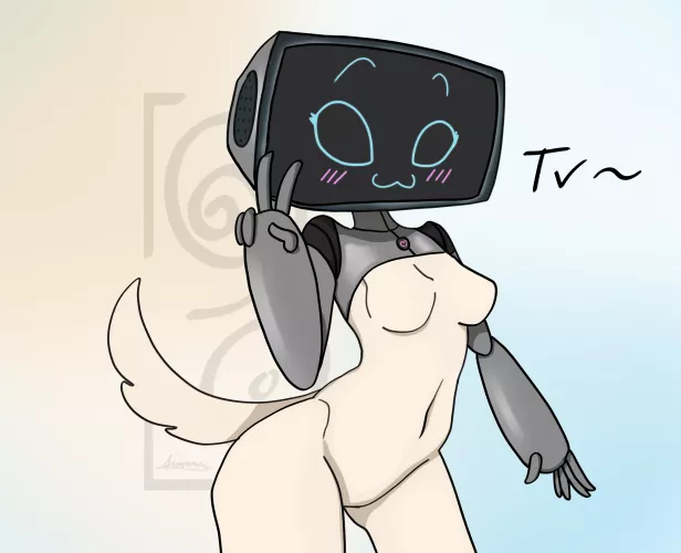 My brand new protogen design! Feel free to make questions about her :3 (Art by me/Commissions Open)