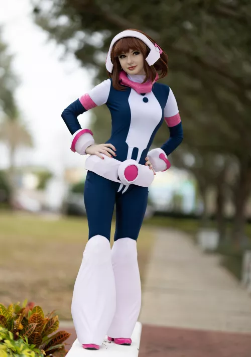 My Uravity cosplay from MHA! Probably my favorite shot from this shoot :)