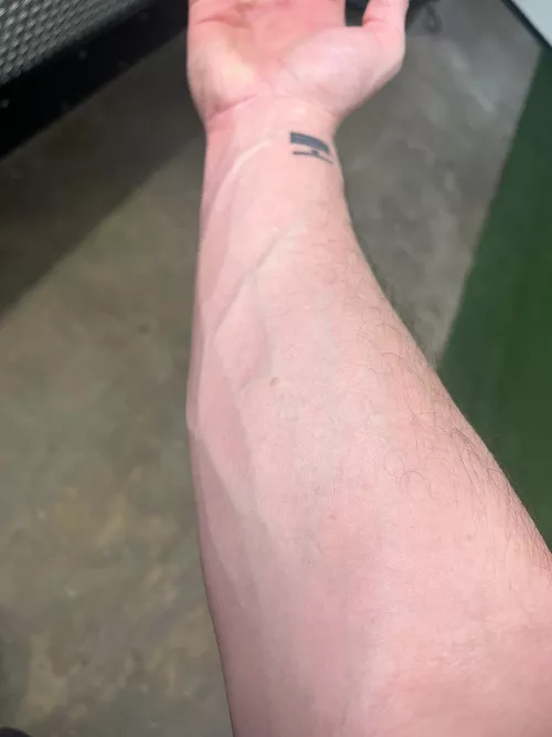 Picked up some “arm candy” for my wife at the gym today 😉