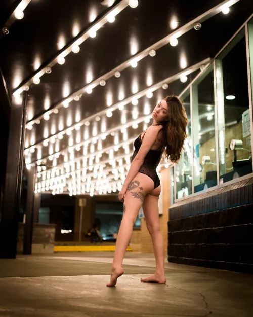 Playing with the lights at the movie theatre