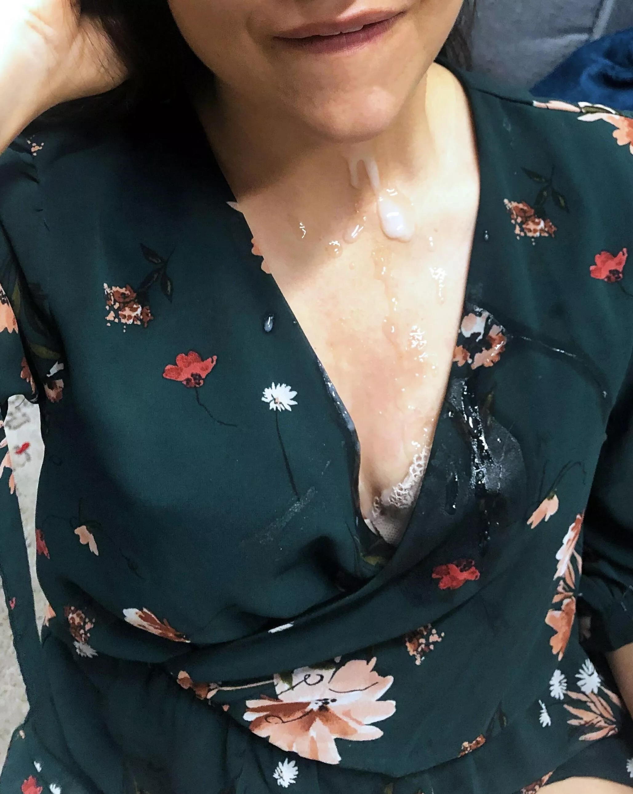 Preacher blessed her on Sunday!