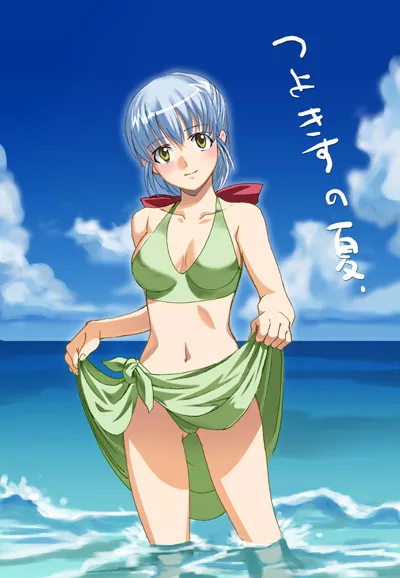 Satou Yoshimi in Light Green Bikini [Tsuyokiss] (Inue Shinsuke)