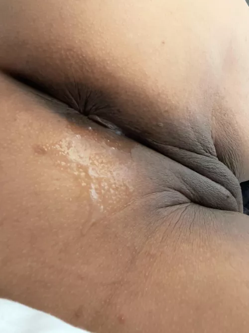 Spit on it before sliding in