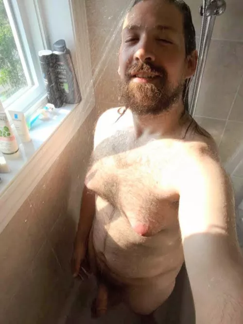 The feel of the water is so nice on my skin.