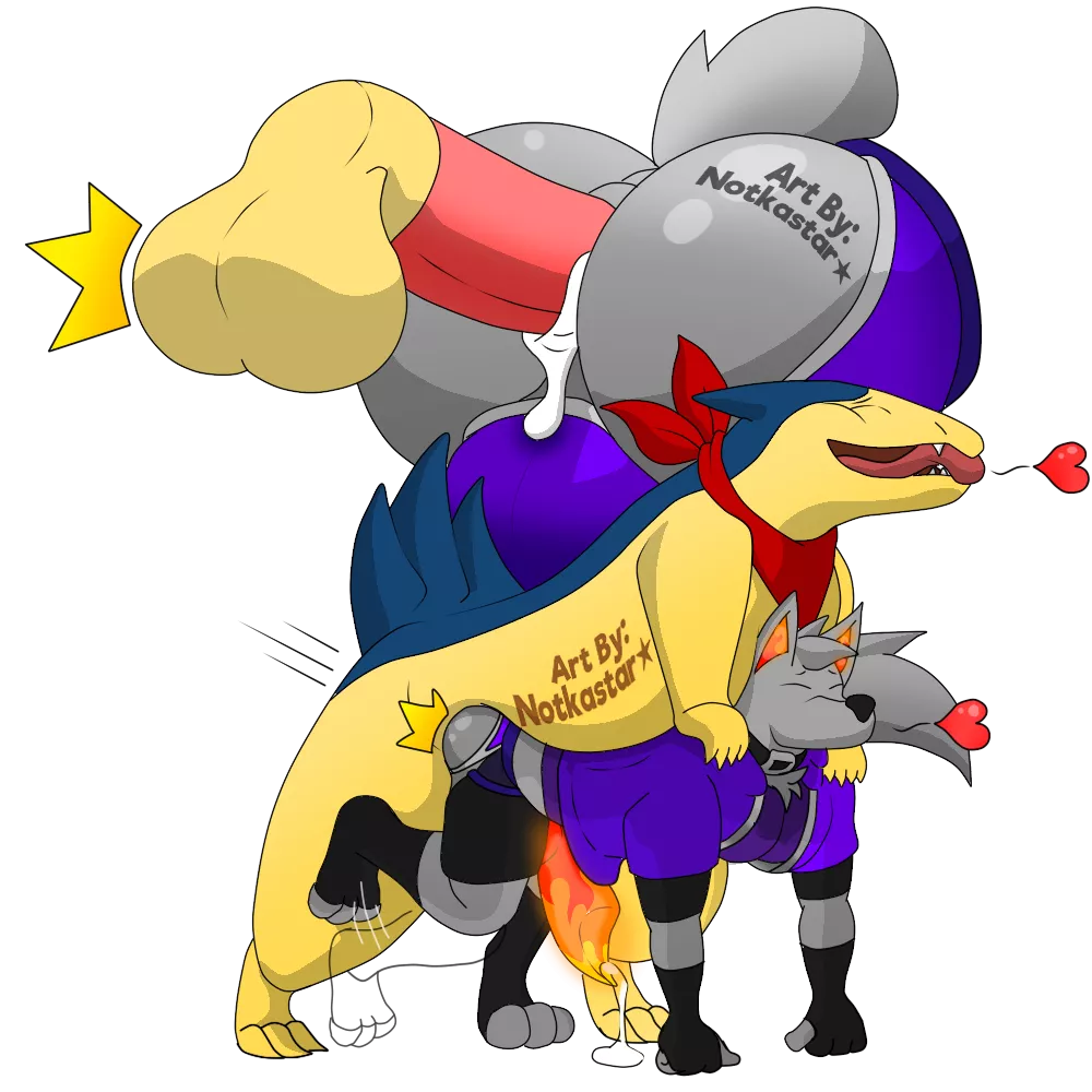 Typhlosion Uses Helping Hand [M/M] (Notkastar)