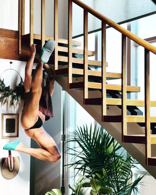 Yogic Hang Stretch and Calisthenics