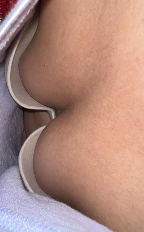 Bra gap is real when leaning forward 😆