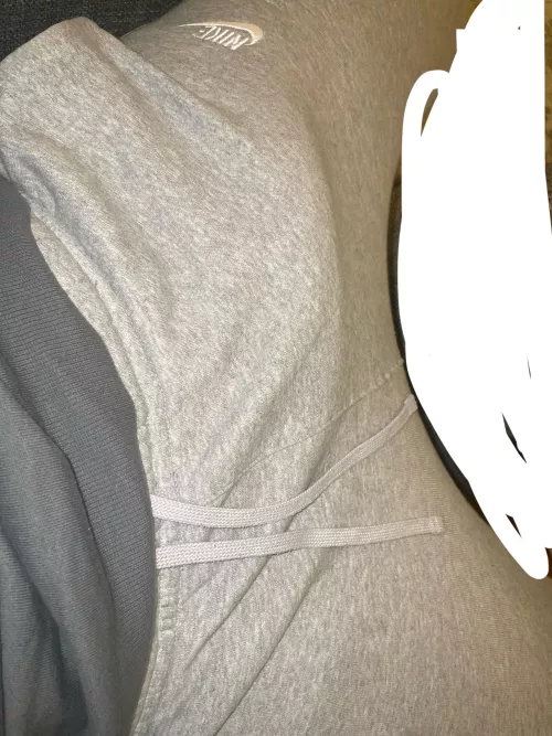 Can you see it through my sweatpants?