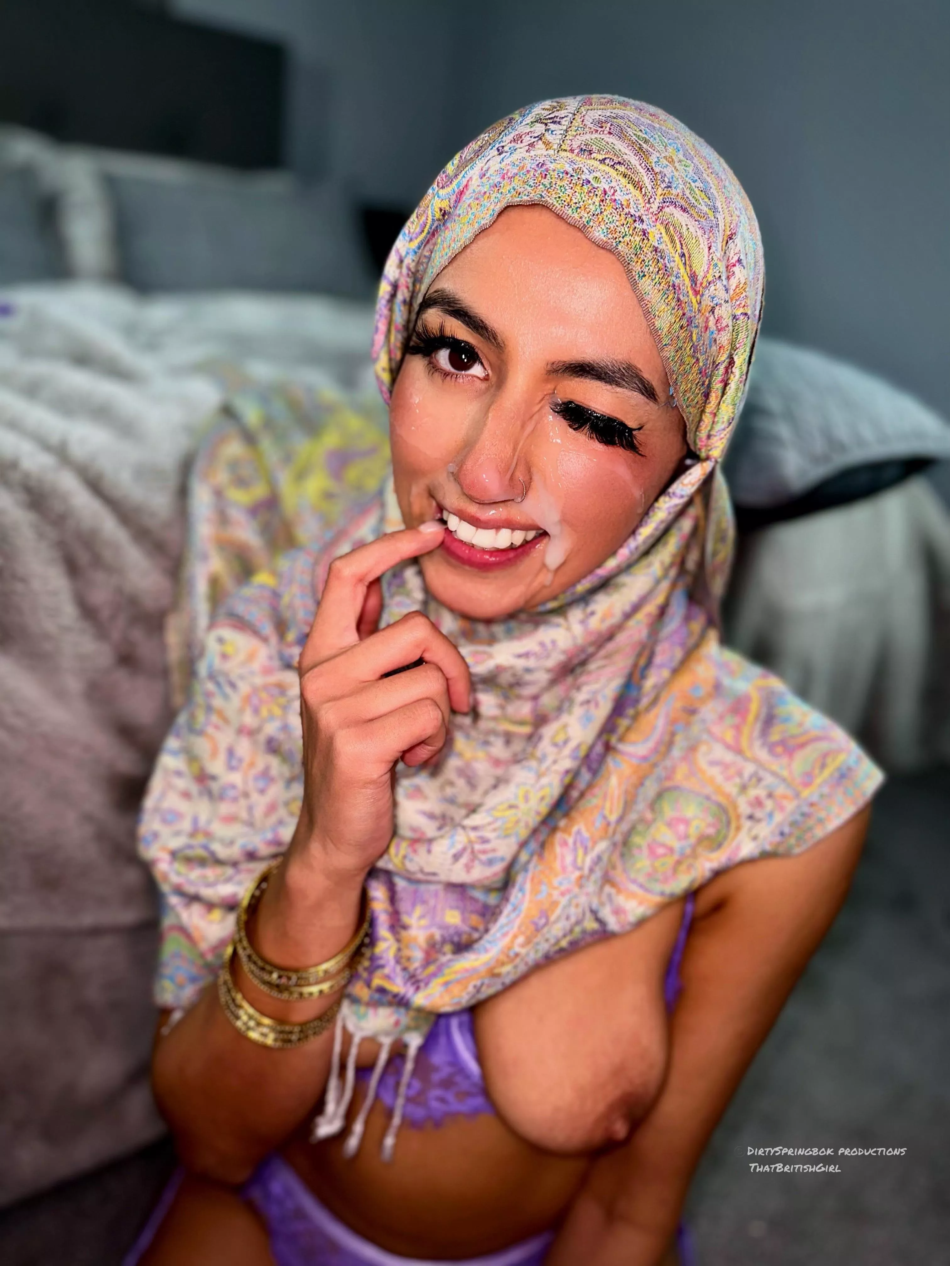 I’m at my happiest when I’ve received a big load all over my face