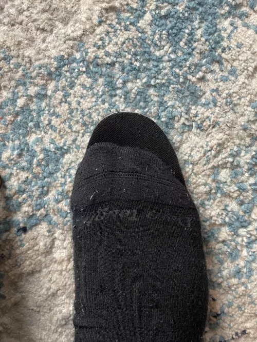 Is this much room at the toe too much? This is a Danner Bull Run Moc Toe insole. It’s about one thumbs width.