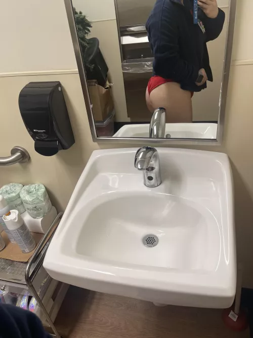 Men patience always compliment how my ass looks in my scrubs if only they could see what’s under 😉