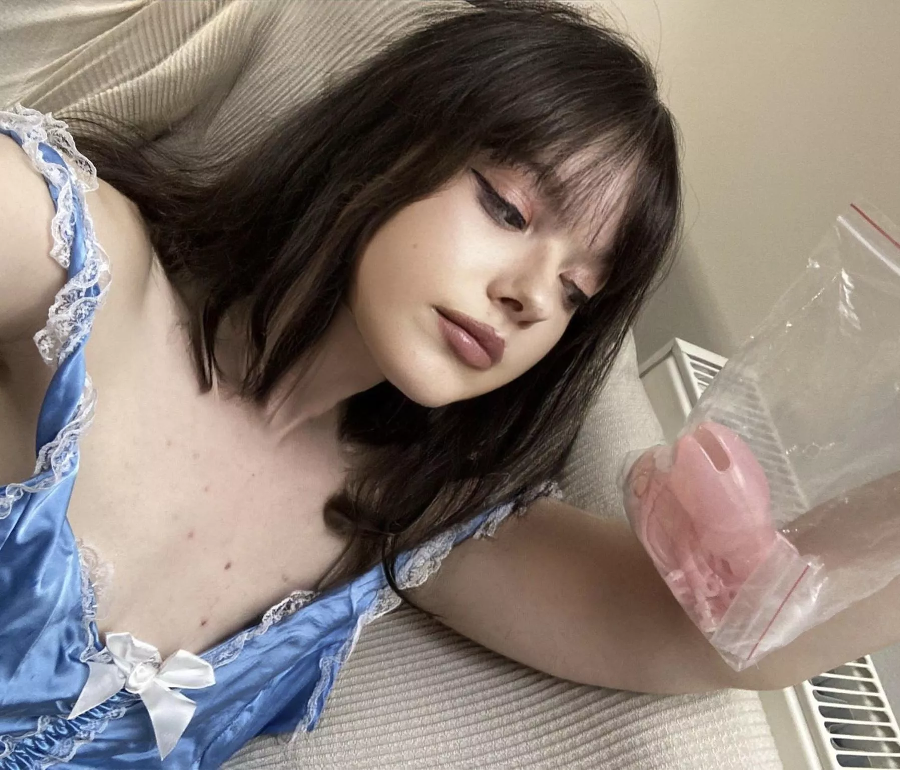 Mommy will assemble this chastity cage on your shrimp