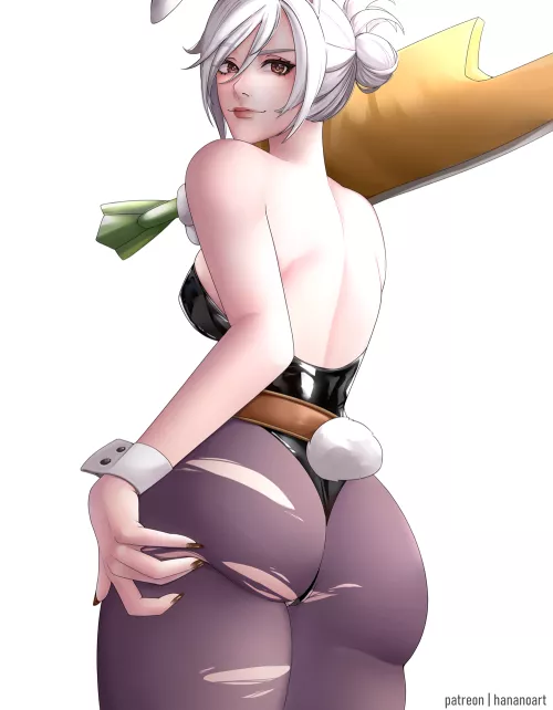 Riven had her clothes ripped (Hananoart)