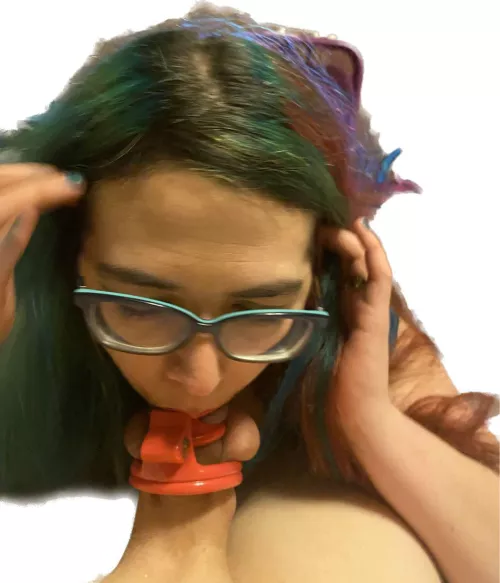 She told me this is the only way that she will suck my dick.