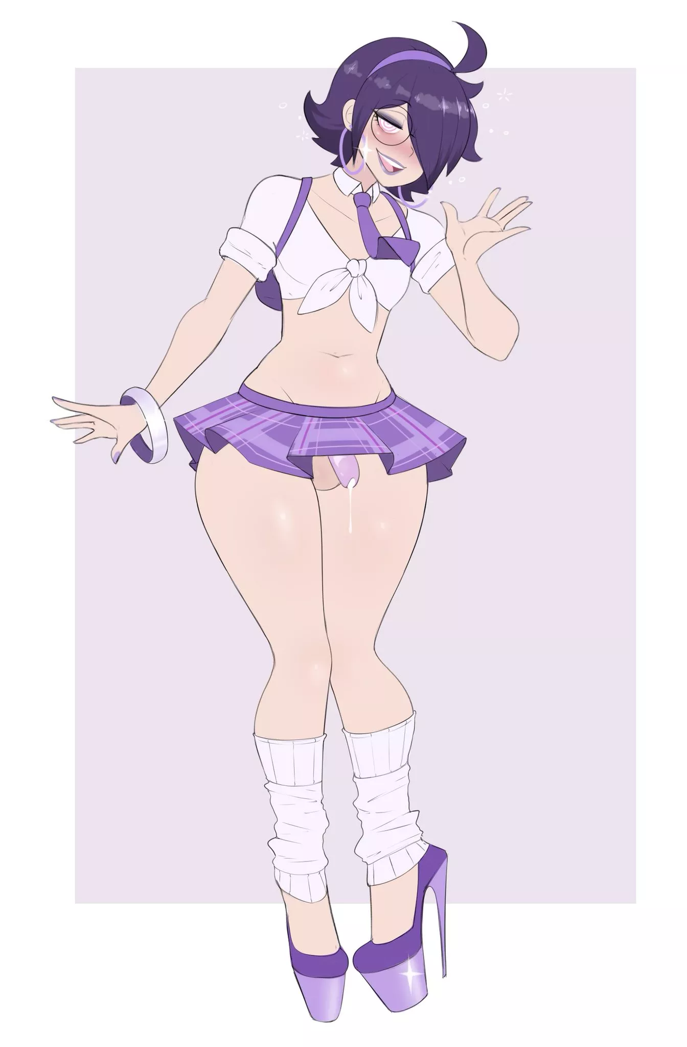 When the cute goth boi gives you 