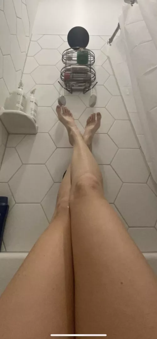 Anyone wanna help scrub my legs and feet?