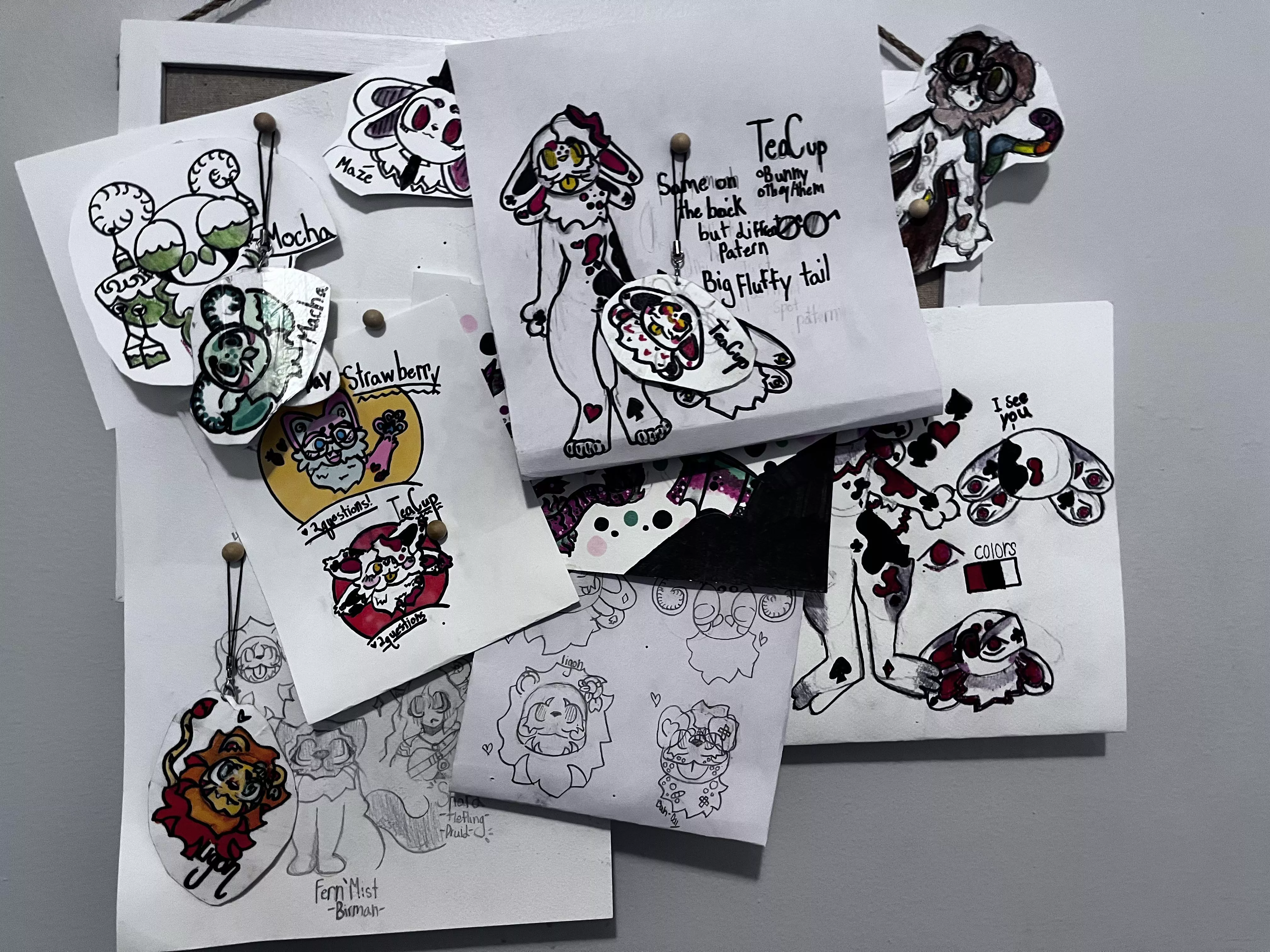 Ask me any questions about any drawing on the board